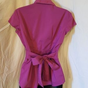 New York & Company | button up tie back top